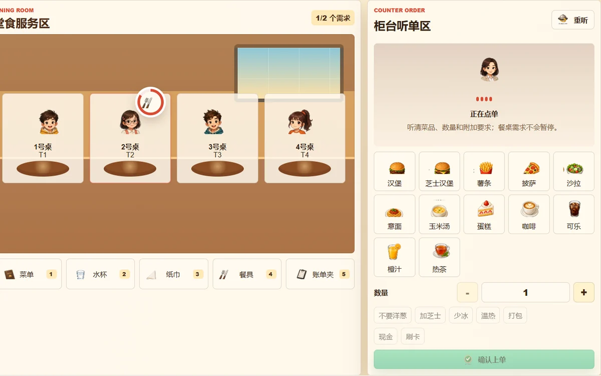 一心二用餐厅 封面